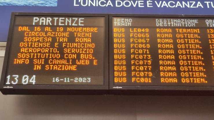 Ritardi per il treno