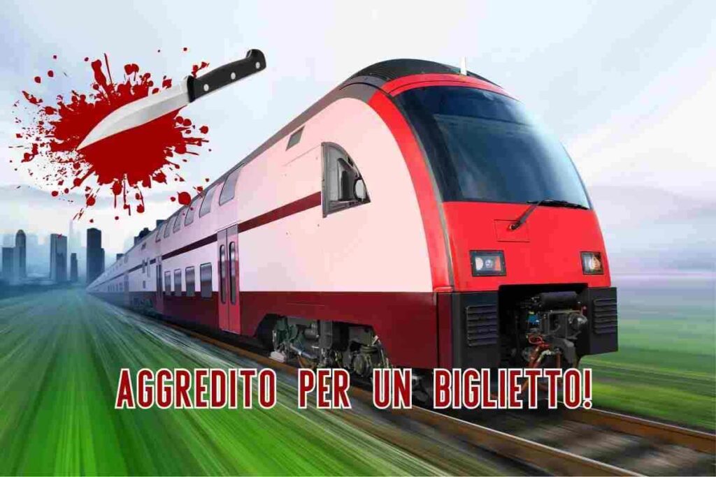 Treno aggressione coltello