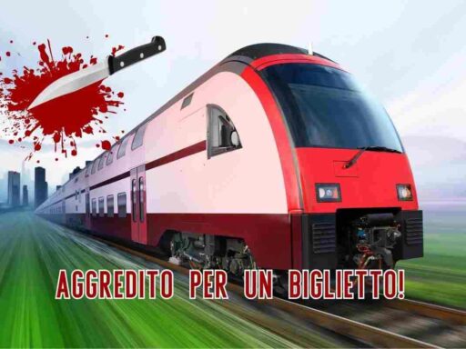 Treno aggressione coltello