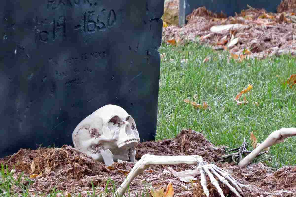 Cimitero Italia comparsa sulla bara 