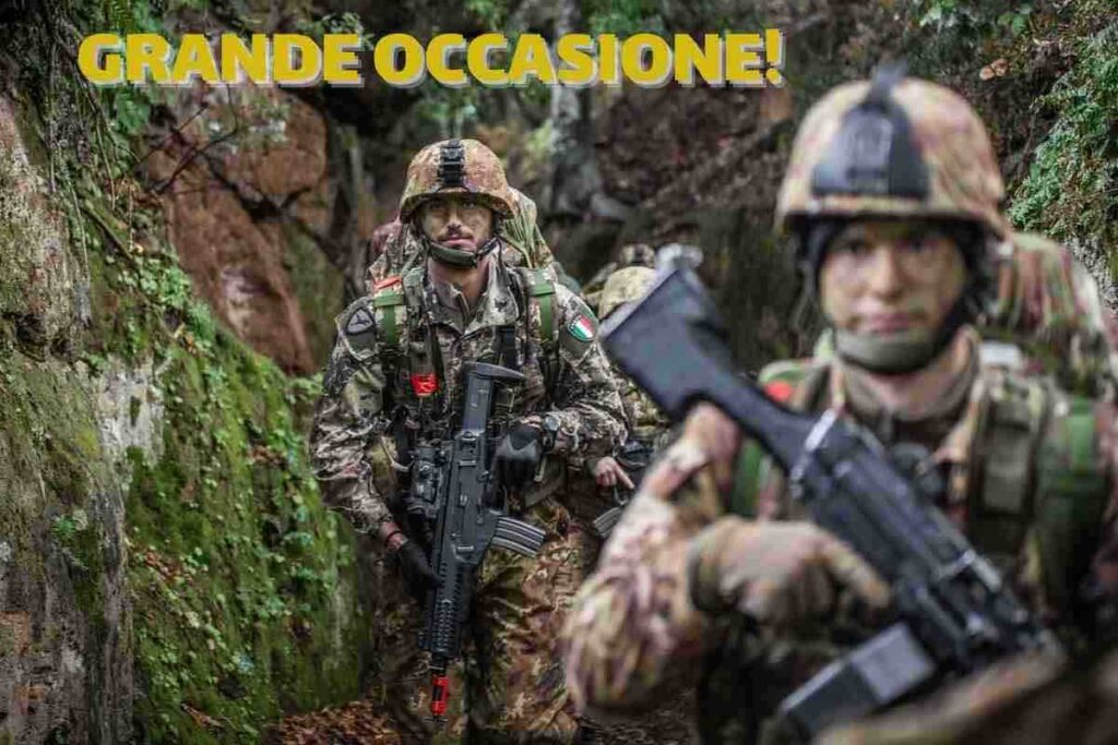 Occasione esercito italiano come entrare